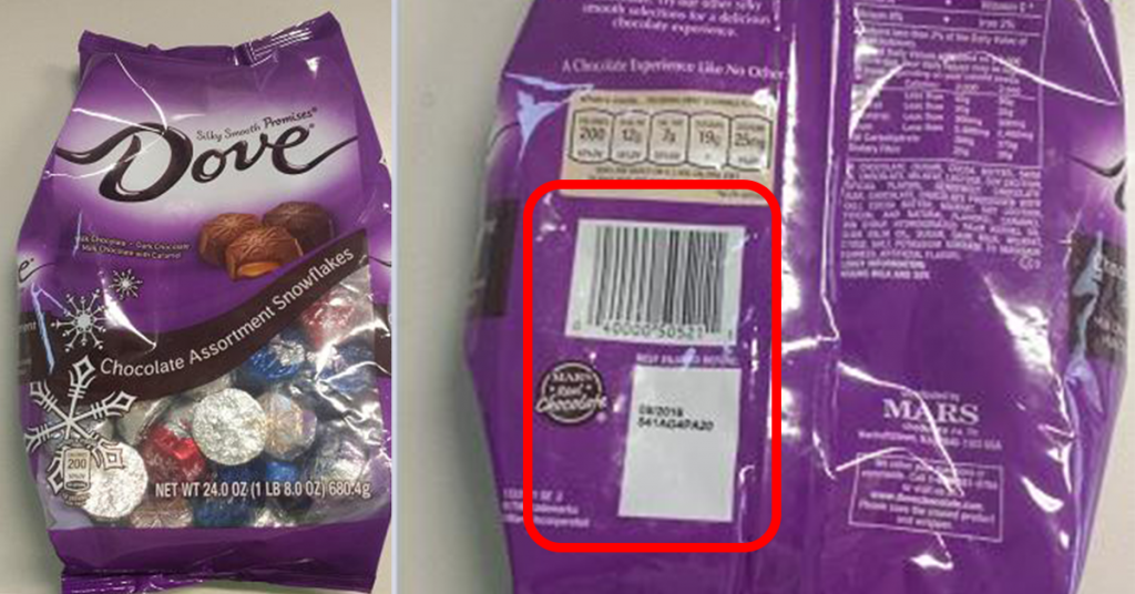 Advisory Mars Recalls Dove Chocolate Assortment Snowflakes