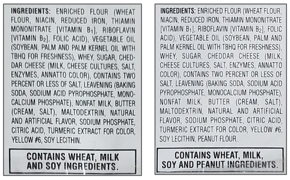 KeeblerIngredientComparison