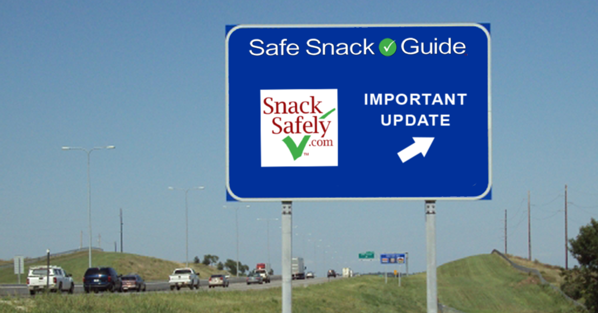 Update to Safe Snack Guide and Allergence