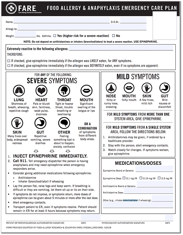 Click for FARE template