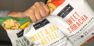 SAFE + FAIR Enters the Gluten Free Snack World with New Popcorn Quinoa Chips!