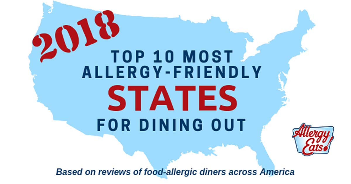 AllergyEats Announces Best States for AllergyFriendly Dining