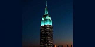 Empire State Lit Teal