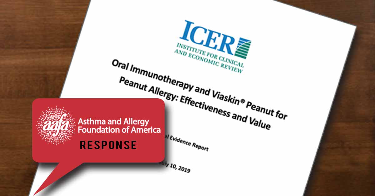 AAFA Reponse to ICER Report