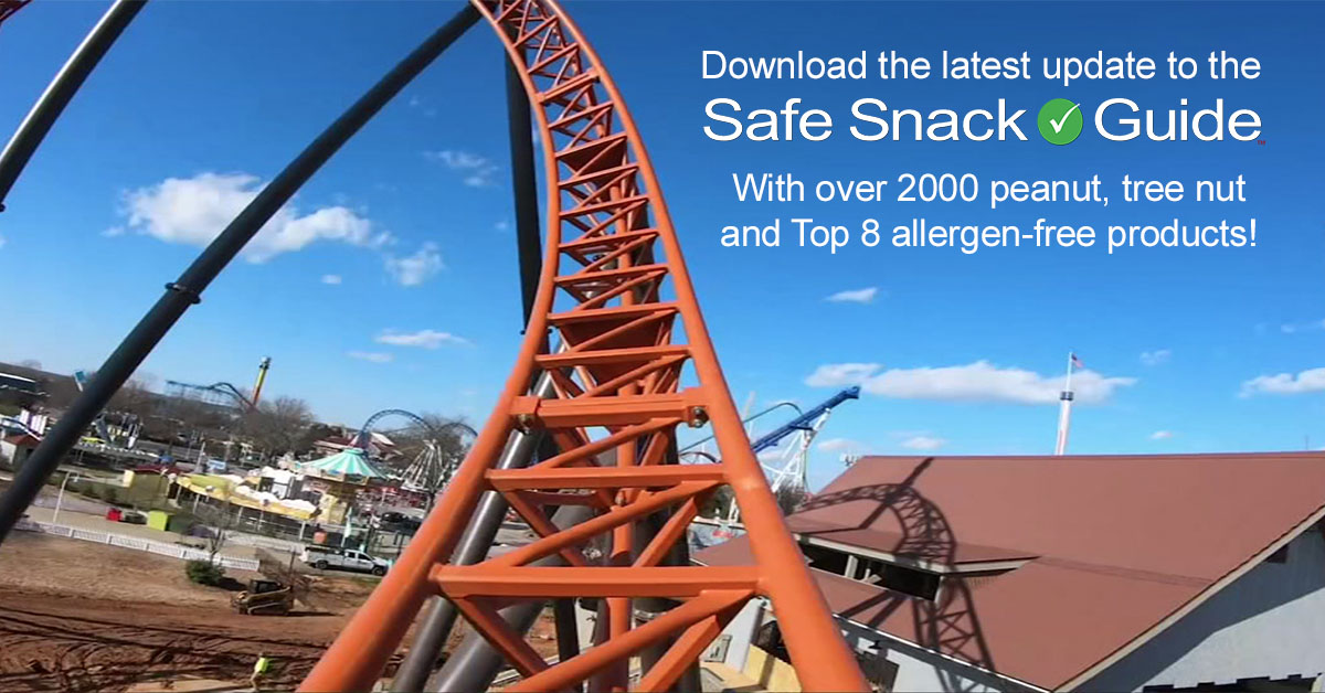 No Roller Coaster finding allergy-friendly snacks with the Safe Snack Guide!