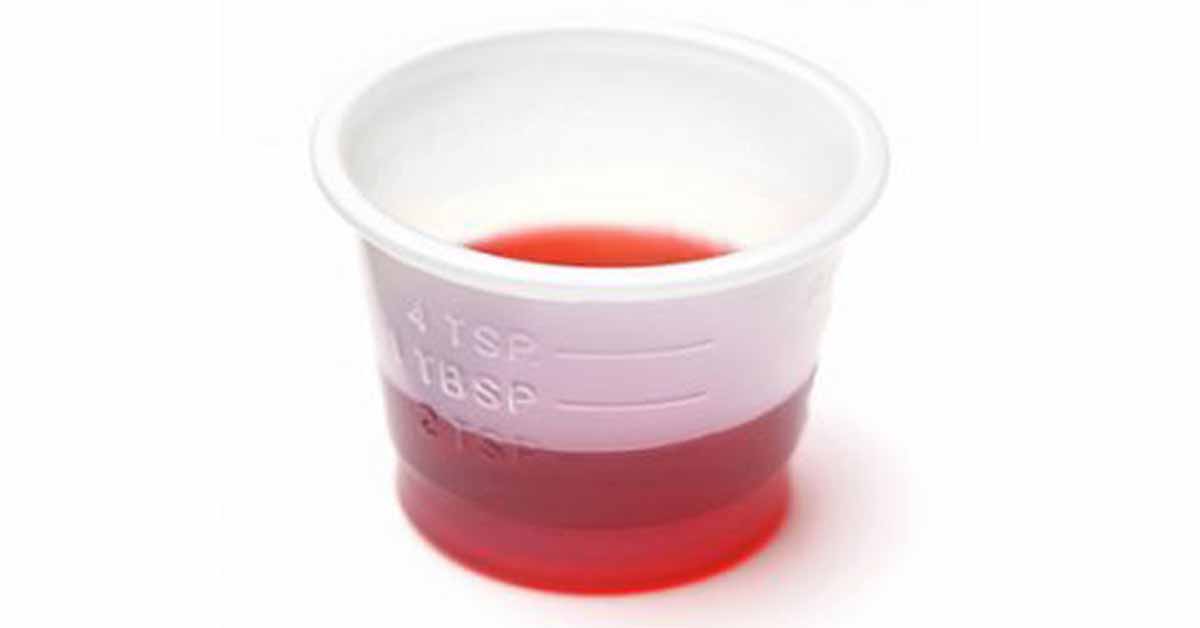 Liquid in Dosing Cup