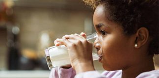 Girl Drinking Milk