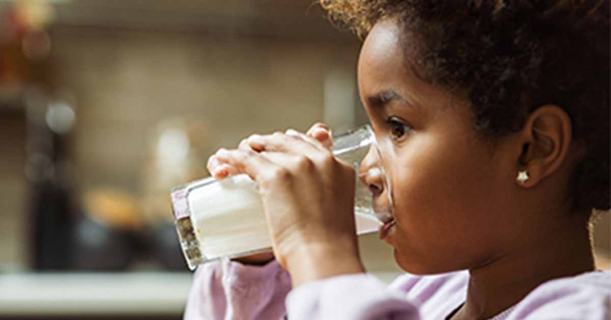 Girl Drinking Milk