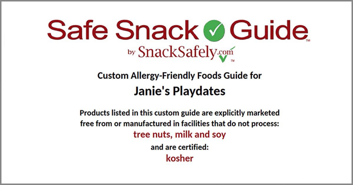 Custom Safe Snack Guide