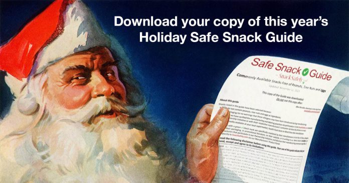 Announcing the 2020 Holiday Safe Snack Guide in Peanut/Tree Nut, Milk ...