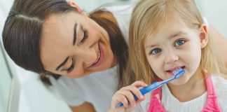 Child Brushing Teeth