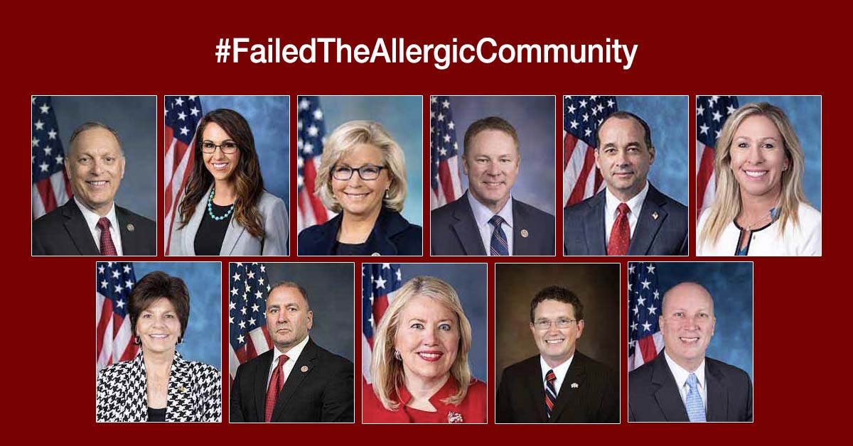 #FailedTheAllergicCommunity