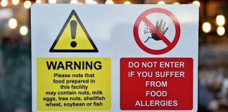 Allergen Warning