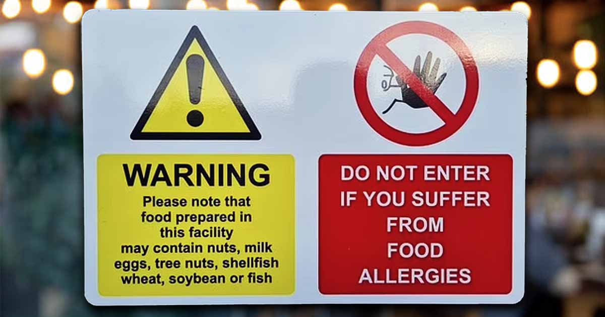 Allergen Warning