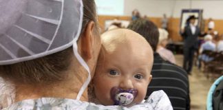 Mennonite Woman with Baby