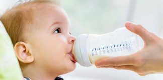 Toddler Drinking Milk