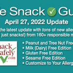 Safe Snack Guide and Allergence Update!