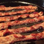 Bacon Sizzling in a Pan