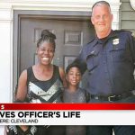 Tomika and Zaire Johnson and Sergeant Ray O'Connor