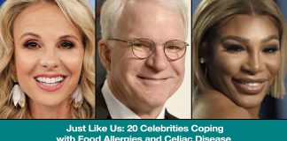 20 Celebrities with Food Allergies and Celiac Disease
