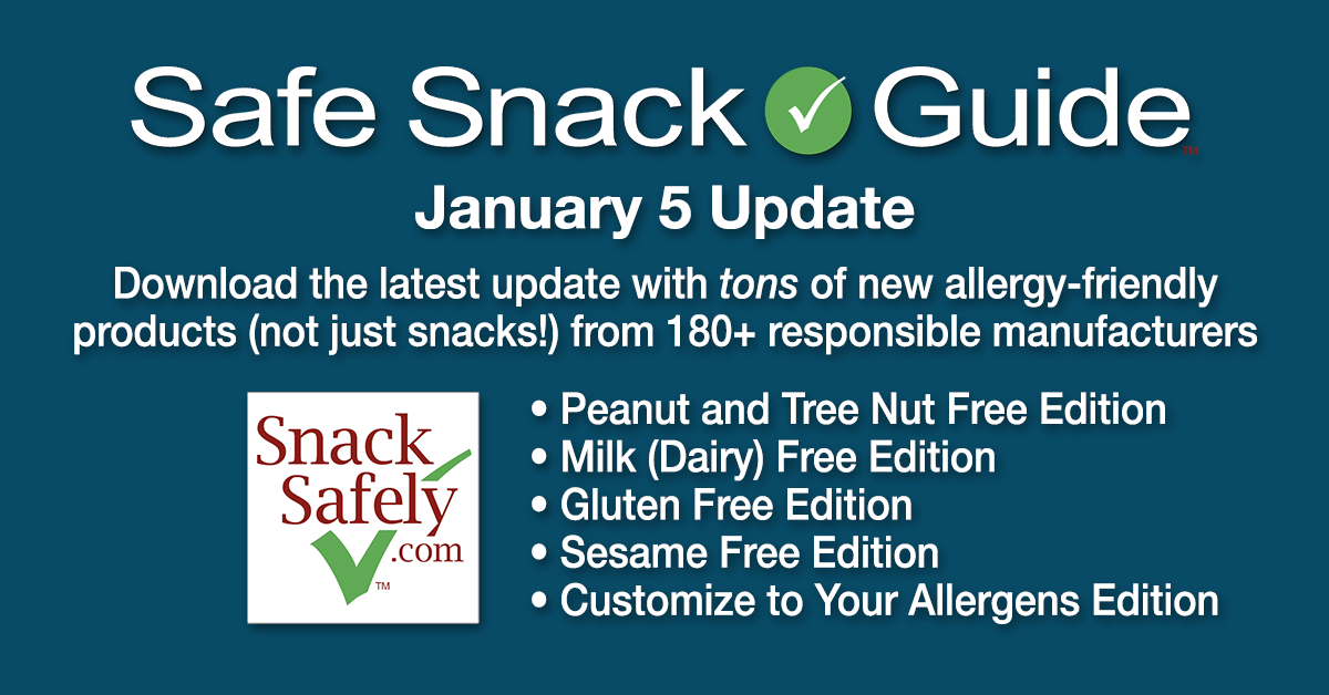 Safe Snack Guide Update