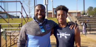 Coach Tariq Caudle and Ray Busby