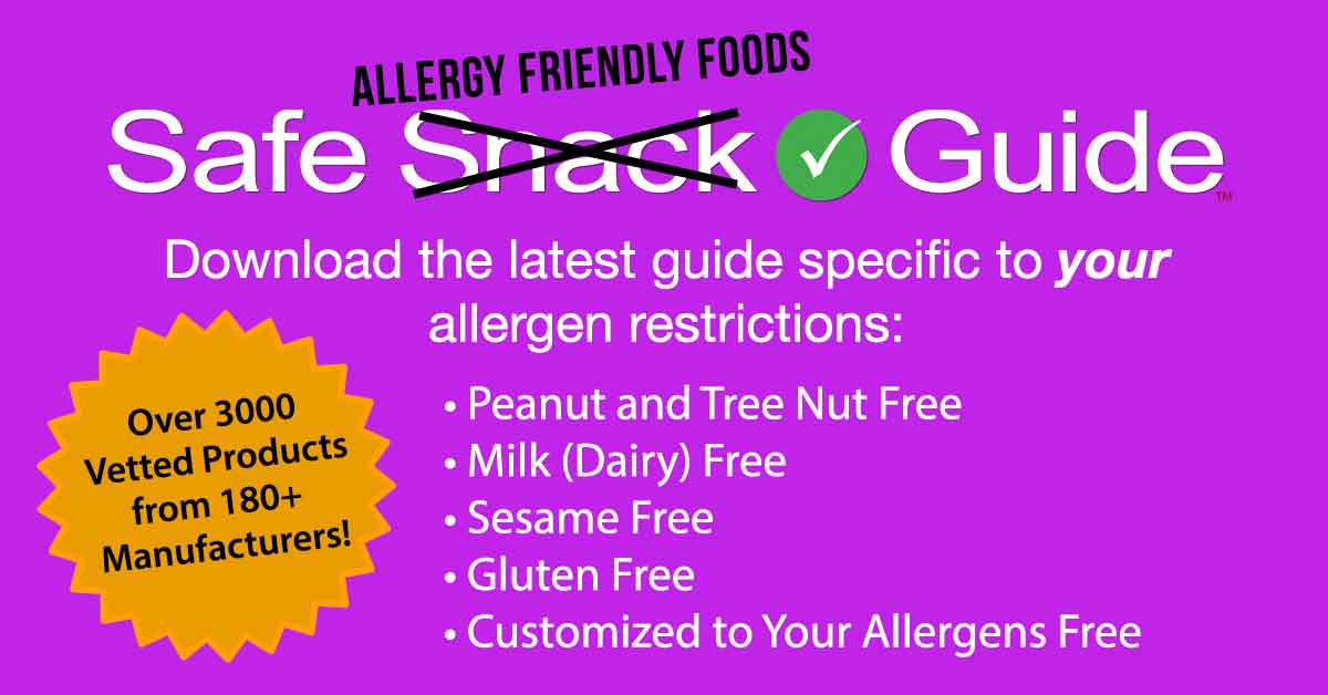 Safe Snack Guide and Allergence Update!