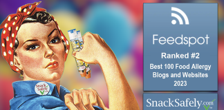 SnackSafely Ranks #2 in Feedspot