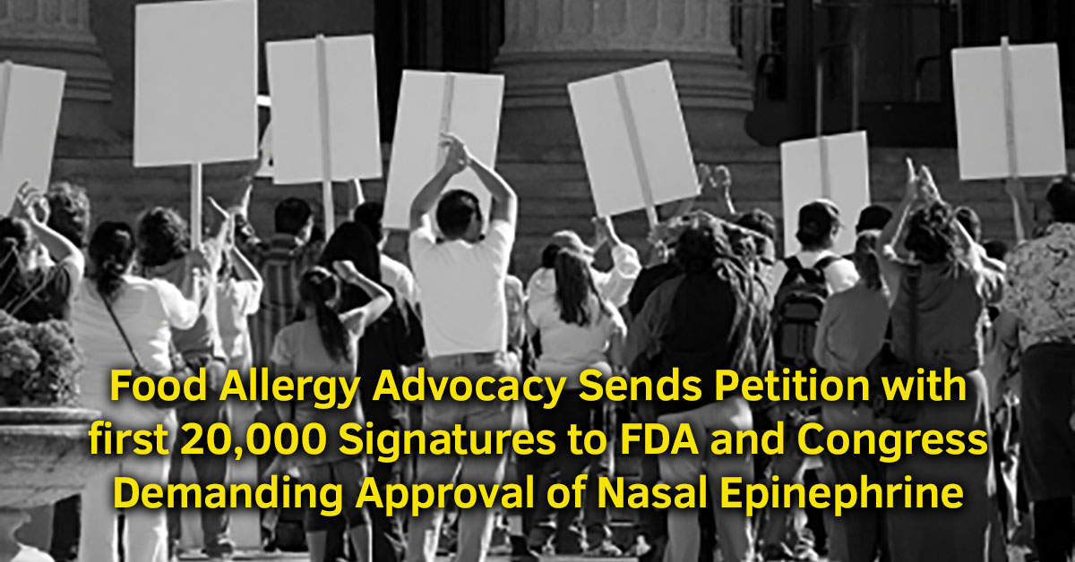 Petition sent to FDA and Congress