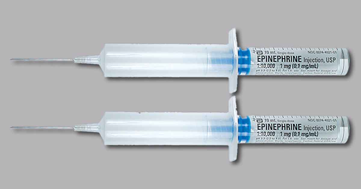 Prefilled Epinephrine Syringe