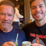 Arnold Schwarzenegger and son Joseph Baena