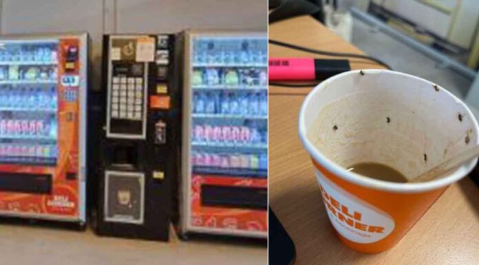 Infested Coffee Machine and Cup