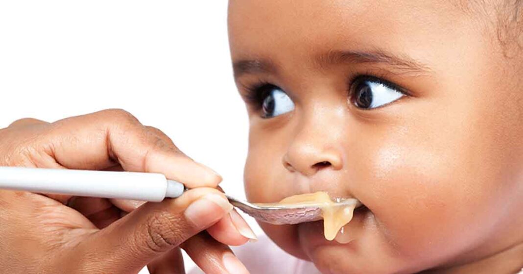Baby Eating Solid Food