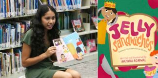 Anushka Agarwal and her book "Jelly Sandwiches"
