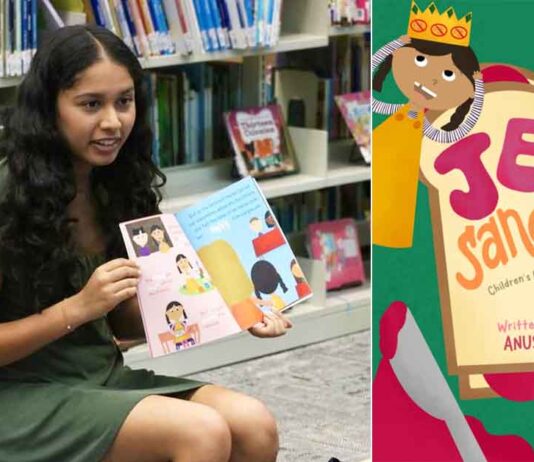 Anushka Agarwal and her book "Jelly Sandwiches"