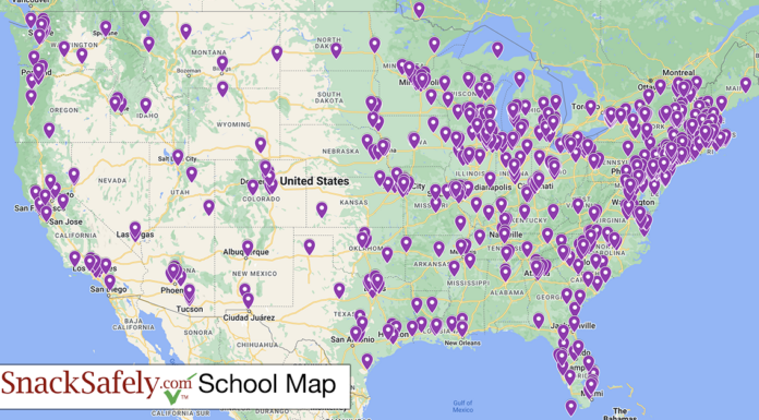 SnackSafely.com School Map