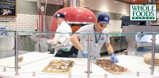 Stock image of Whole Foods Pizza Station