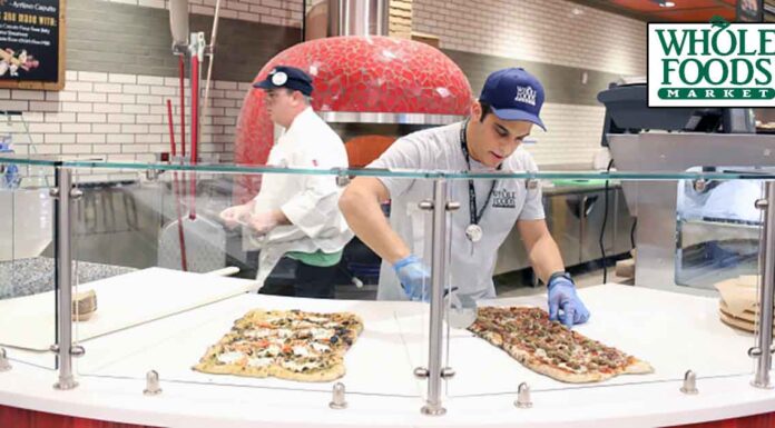 Stock image of Whole Foods Pizza Station