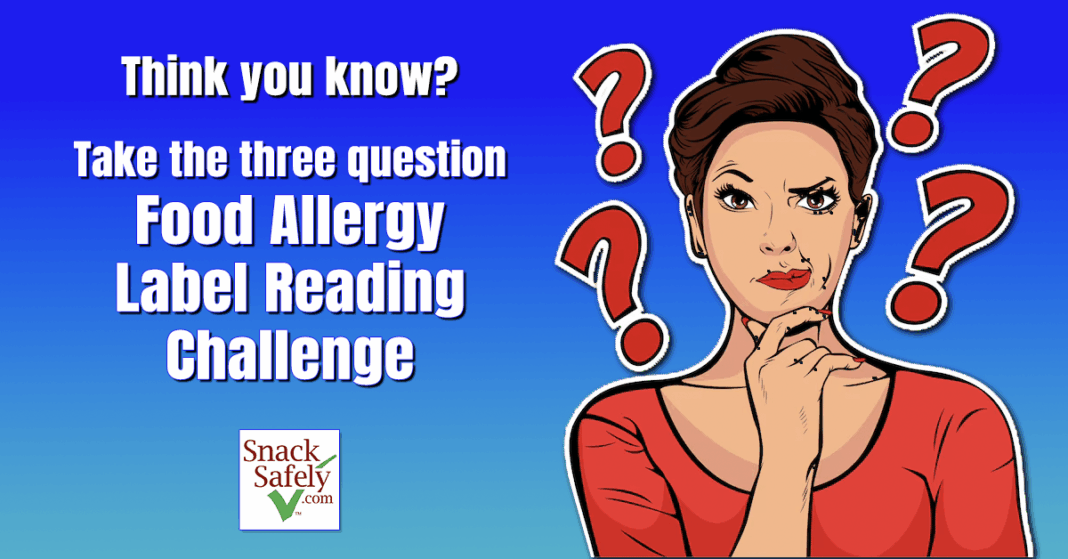 Food Allergy Label Reading Challenge