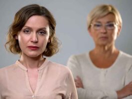 Woman Angry with Mother-in-Law