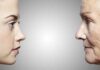 Old and Young Women Face to Face