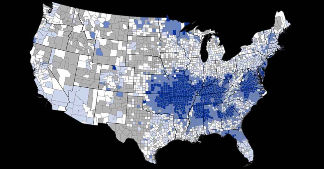 Map of Suspected AGS Cases Across the US