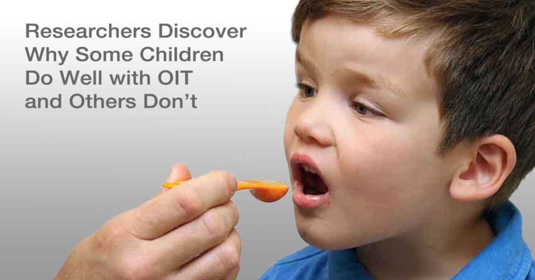 Researchers Discover Why Some Children Do Well with OIT and Others Don’t