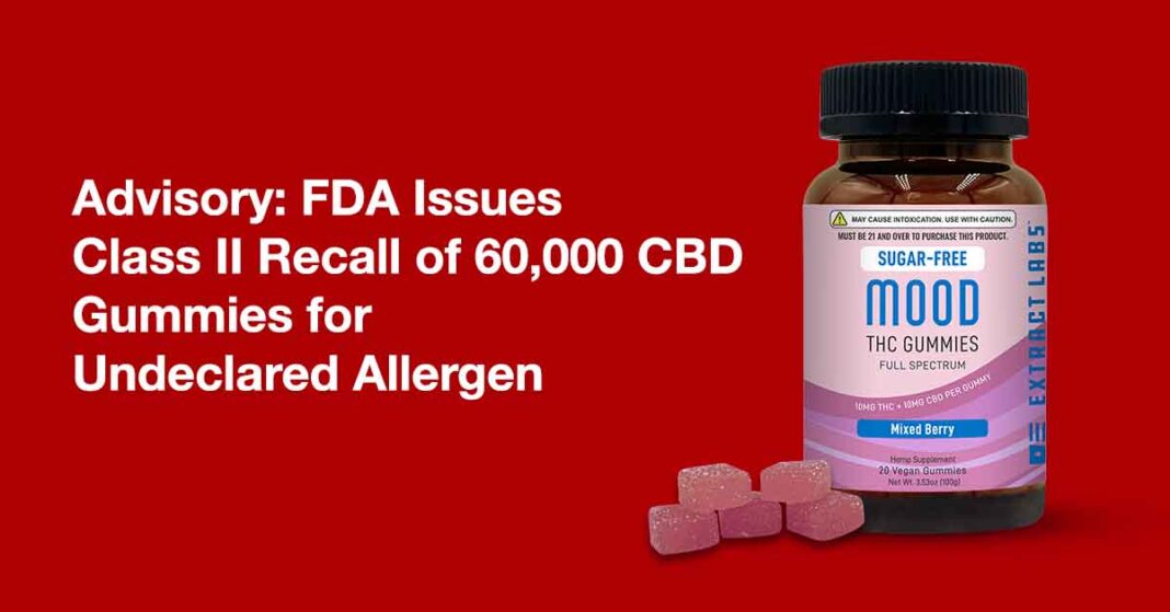 Extract Labs CBD Gummie Recall
