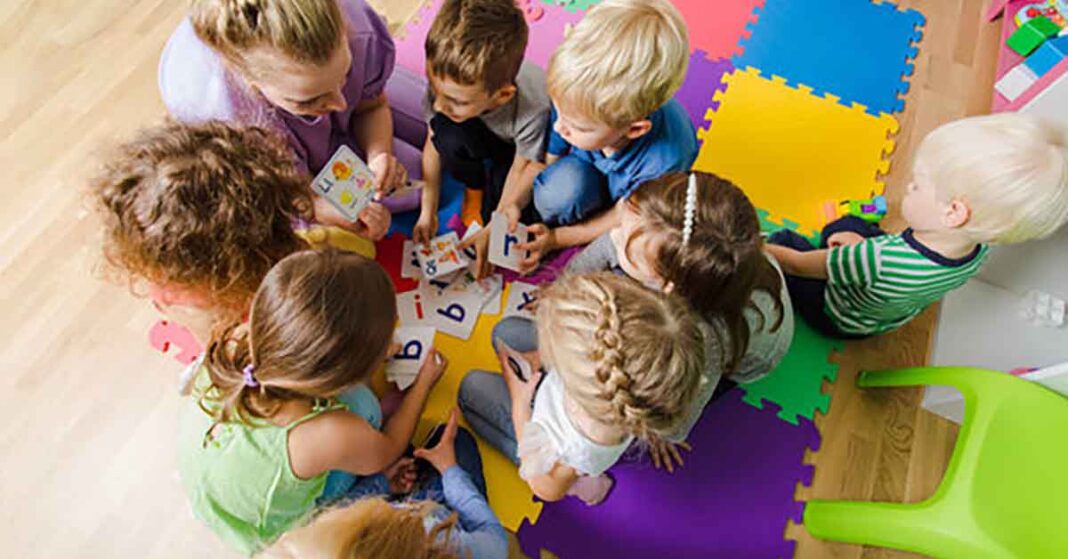 Stock Photo of Kids in Nursery