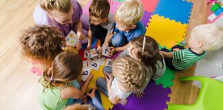 Stock Photo of Kids in Nursery