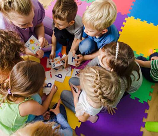 Stock Photo of Kids in Nursery