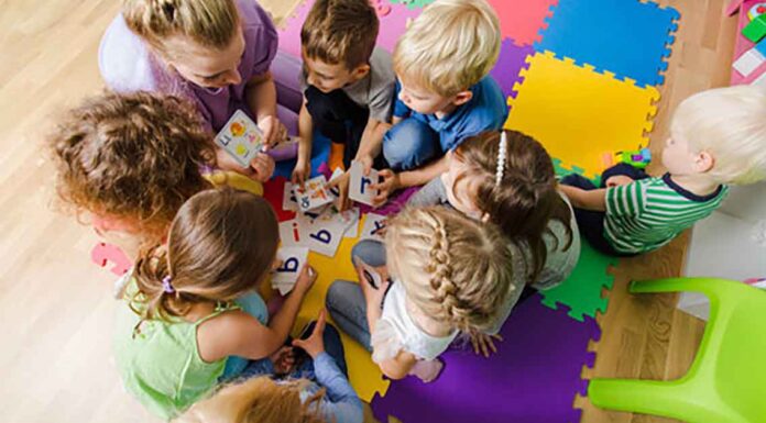 Stock Photo of Kids in Nursery