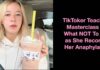 TikToker Teaches Masterclass in What NOT To Do as She Records Her Anaphylaxis