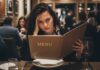 Woman Frustrated with Menu